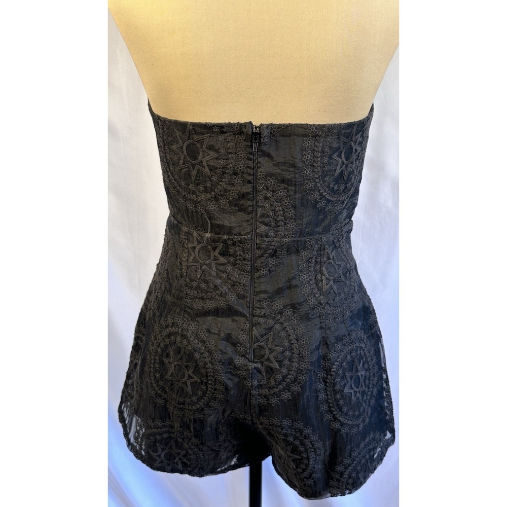 Stone Cold Fox Womens Festival Clubwear Floral Strapless Romper Size 3 Beach - Picture 2 of 9